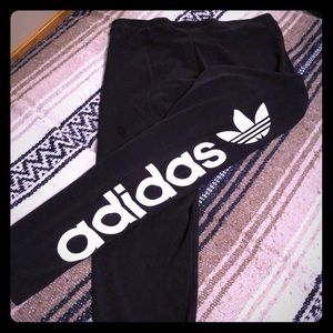 Adidas trifoil Black leggings
